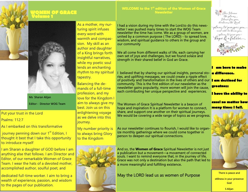 Women of Grace edition 1